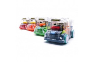 Lendkerekes zenélő világító busz