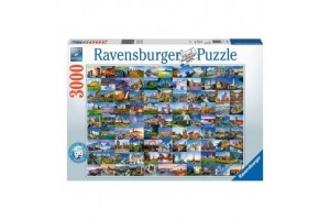 Puzzle 3000 db - 99 gyönyörű hely Európában borítókép
