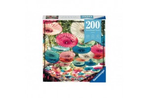 Puzzle 200 db - Esernyő, színes mintázat