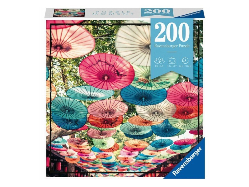 Puzzle 200 db - Esernyő, színes mintázat