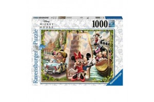 Puzzle 1000 db - Minnie és Mickey vakáción
