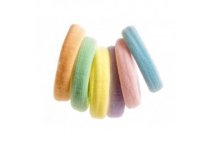 Vegyes színes hajgumik 6 db