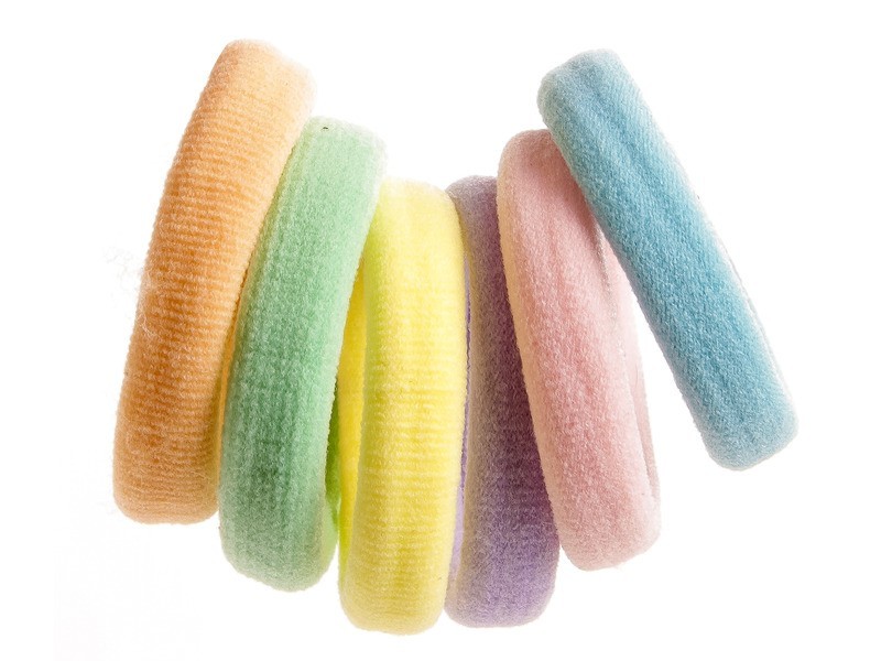 Vegyes színes hajgumik 6 db