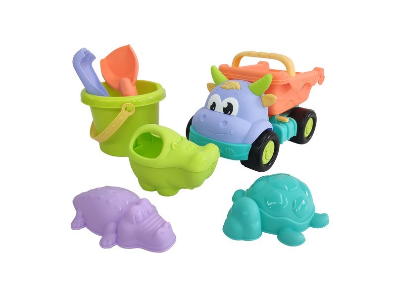 Teherautós homokozó 6 darabos – többféle