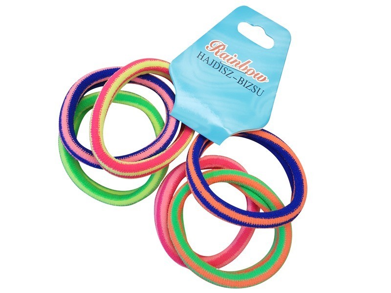 Nagy színes hajgumik – 6 db készlet