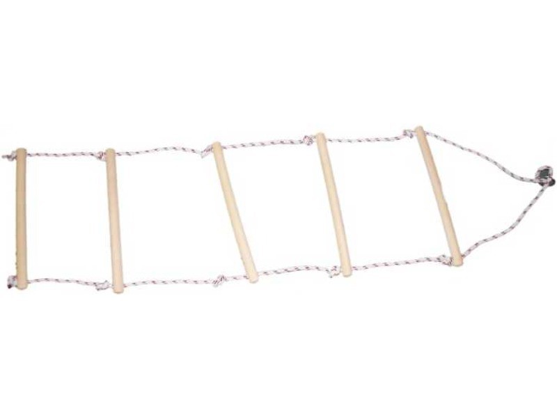 Natúr kötéllétra - masszív természetes kötél és fokok