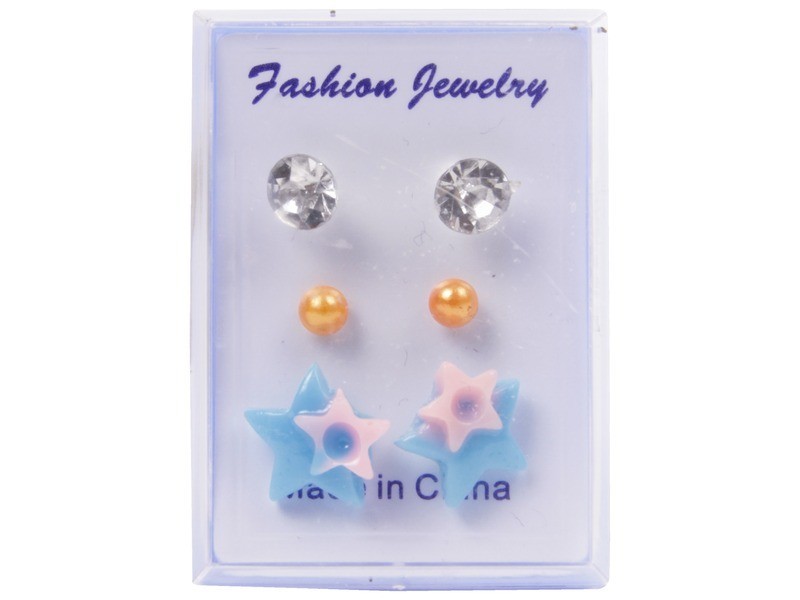 Dobozos 3 darabos fülbevaló – többféle