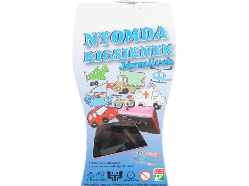 Nyomda kicsiknek 10 db készlet - többféle