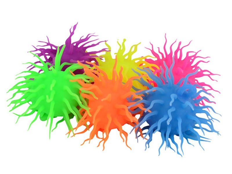 Világítós fluffy labda (12 cm) — 6 féle