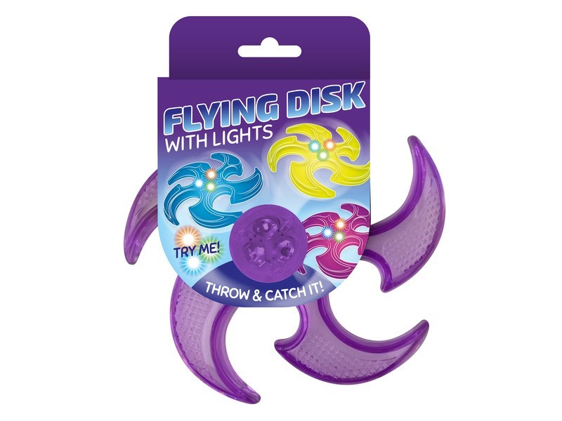 Világító repülő korong - LED frizbi