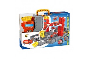 Tűzoltó garázs két autóval - termékfotó