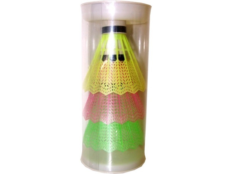 Színes tollaslabda, 3 darabos készlet