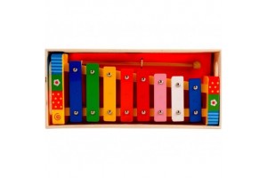 Színes fa xilofon gyerekeknek