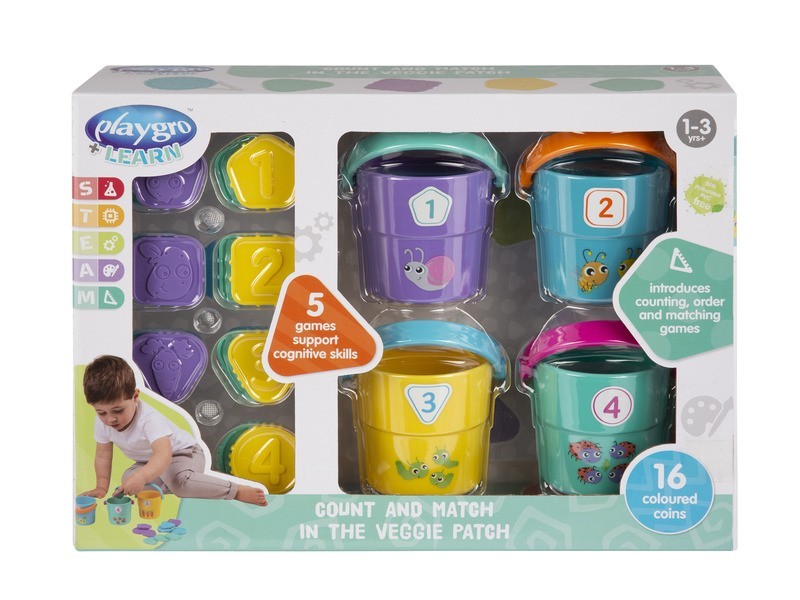 Számoló és szortírozó játék - zöldségfigurák