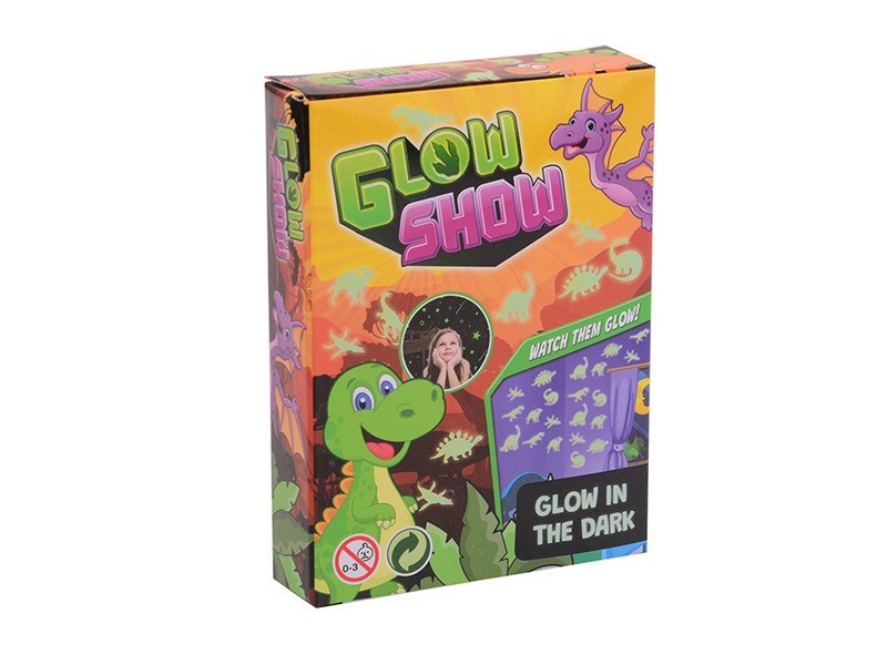 Sötétben világító dínók, 13 db