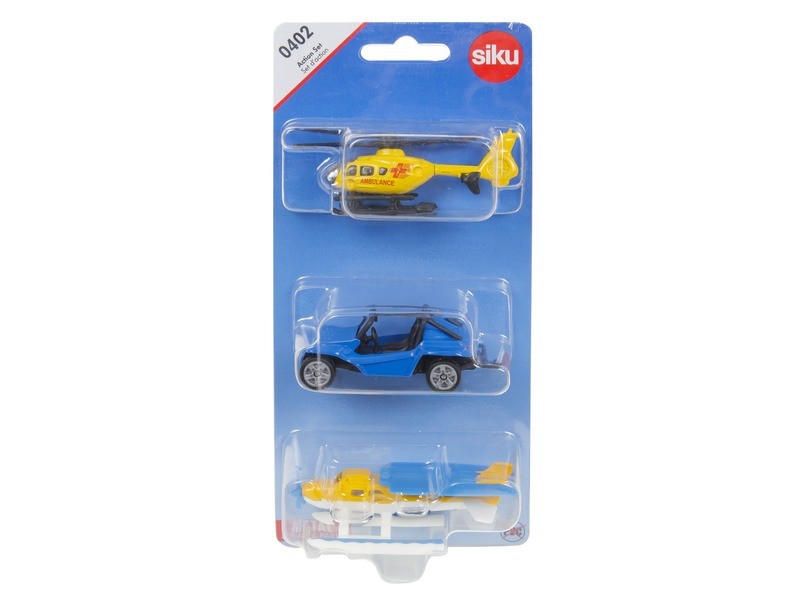SIKU Action szett - miniatűr járművek és kiegészítők
