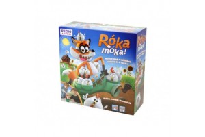 Róka Móka társasjáték doboz és játékelemek
