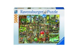 Ravensburger 5000 db puzzle — Bizarr város