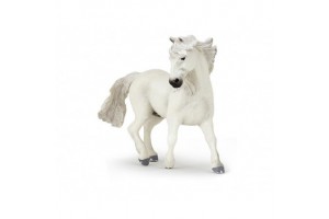 Papo Camargue-i ló figura — kézzel festett, 11×5×10 cm