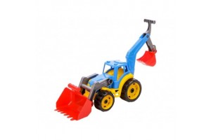 Műanyag traktor markolókkal 50 cm