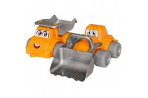 Műanyag dömper és markoló készlet gyerekeknek