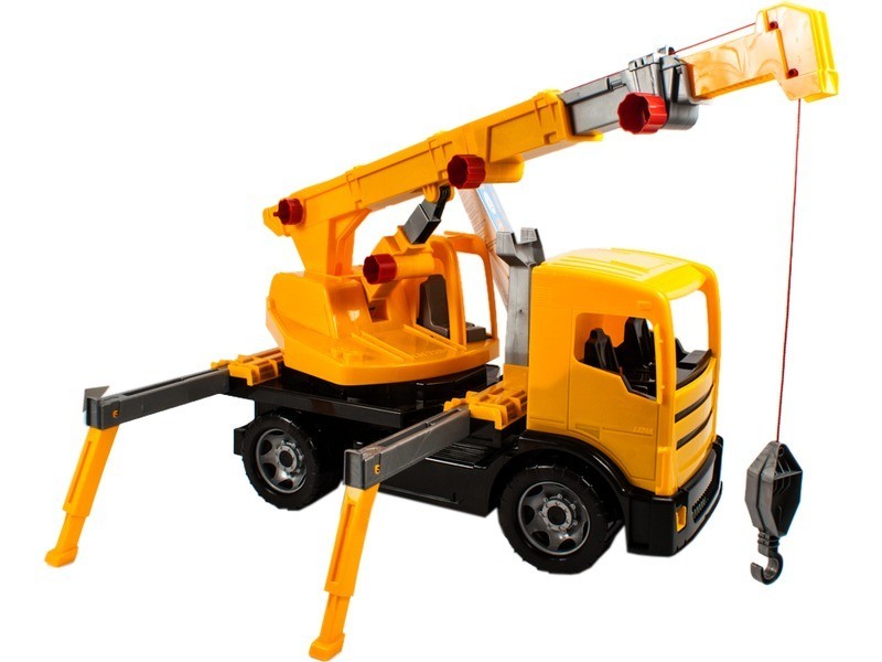 Műanyag darus autó - 62 cm