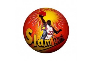 Mintás narancssárga kosárlabda - 18 cm