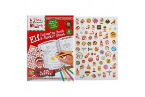 Karácsonyi manós kifestőkönyv és matricák