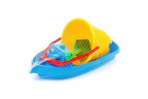 Homokozó készlet hajóval – 39 cm