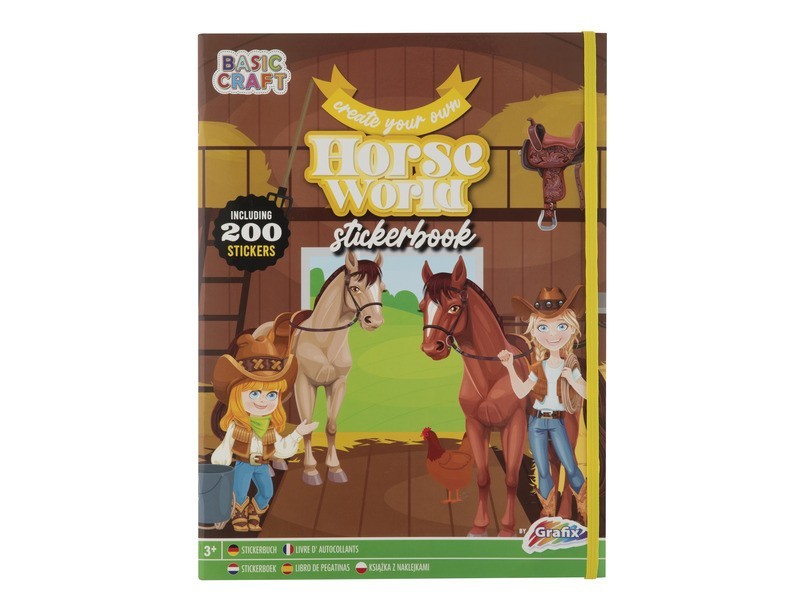 Grafix Varázslatos ló matricaalbum, 200 matrica (33x25 cm)