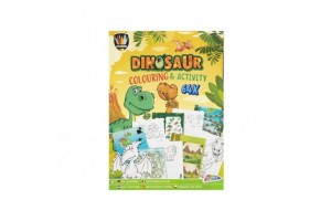 Grafix Dino színező foglalkoztatókönyv A4, 64 oldal