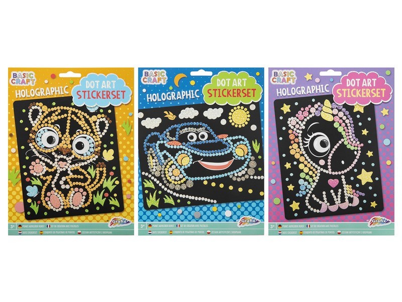 Grafix holografikus pöttyös matricakészlet 22x18 cm