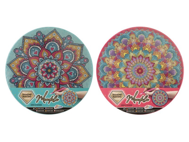 Grafix gyémántfestés mandala vászon 30 cm