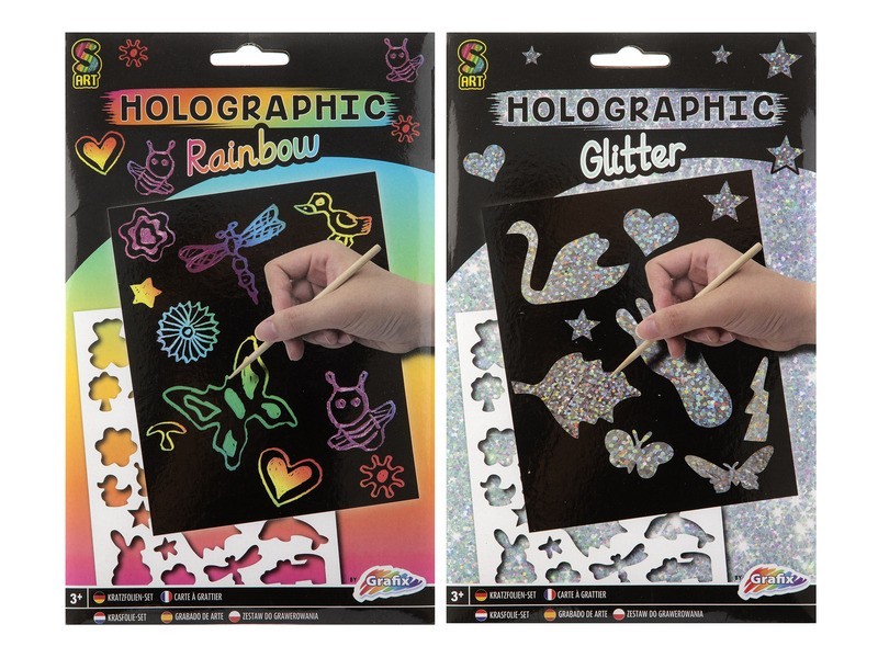 Grafix A5 képkarcoló - csillám és szivárvány (2 féle)