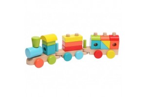 Fa vonat 14 darabos készlet – mozdony és kocsik
