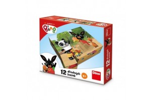Fa mesekocka 12 db - Bing mintás gyerekjáték