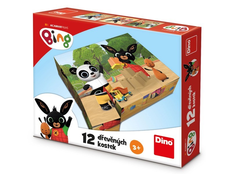 Fa mesekocka 12 db - Bing mintás gyerekjáték