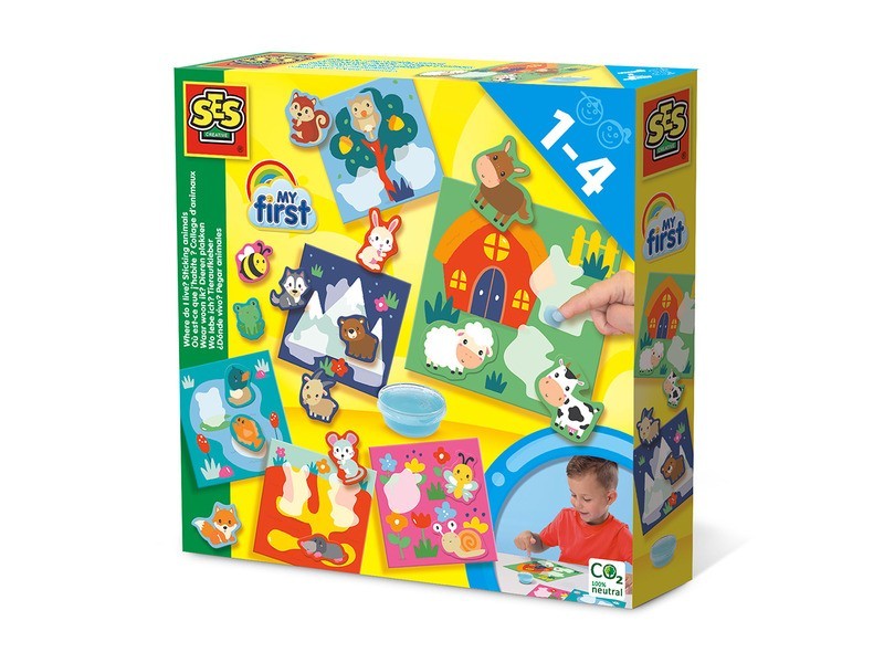 Első merre lakom én? – Ragasztható állatok borító