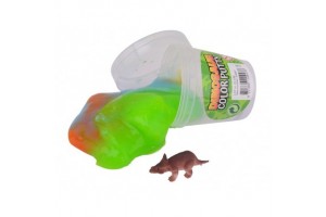 Dínó és putty játék - puha figura és formázható putty