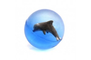 Delfines pattogó labda - 4 cm