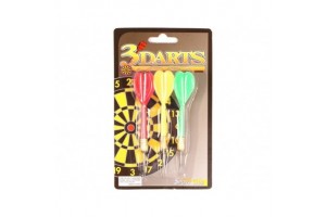 Fémhegyű darts dobónyíl, 3 darabos készlet