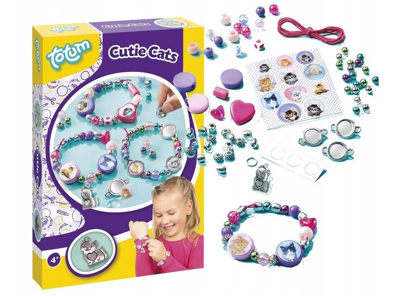 Cicás karkötőkészítő készlet - gyöngyök és medálok