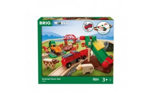 BRIO vonat farm készlet - fa vonatjáték