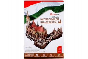 Mátyás-templom és Halászbástya 176 darabos 3D puzzle