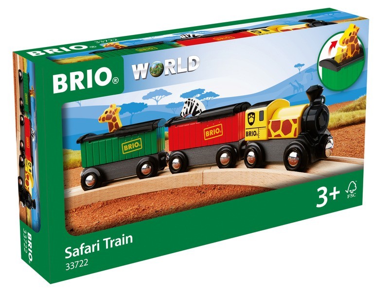 BRIO Safari fa vonat állatokkal