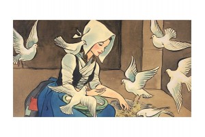 Hamupipőke diafilm borító (ill. F. Győrffy Anna)