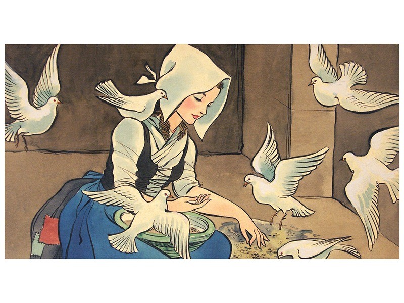 Hamupipőke diafilm borító (ill. F. Győrffy Anna)