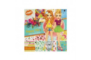 Besties Happy Vibes 25x25 cm - színes lapok, 20 db