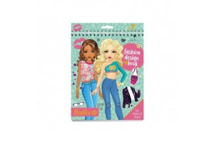 Besties divattervező füzet — 24x20 cm, matrica