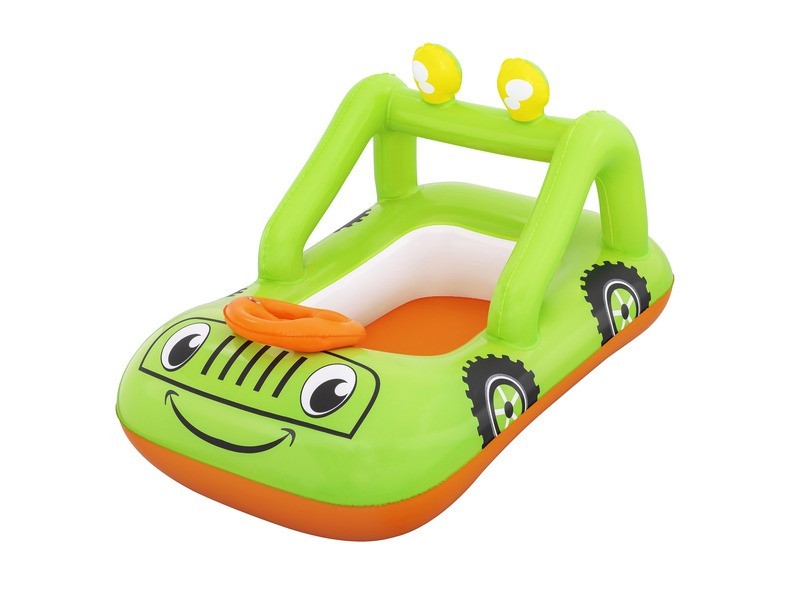 Autós és repülős bébi csónak - mintás baba csónak